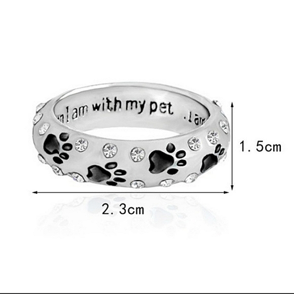Paw print ring - Picture 3 of 6